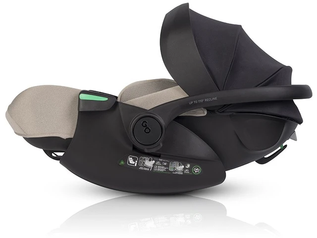 EASY GO 2 viename automobilinių kėdučių rinkinys BUZ XTD PRO ir BUZ PRO BODY, taupe