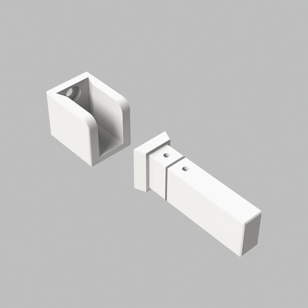 EASY LINK sistemos bėgelio sieninis laikiklis, baltas, K1002343B