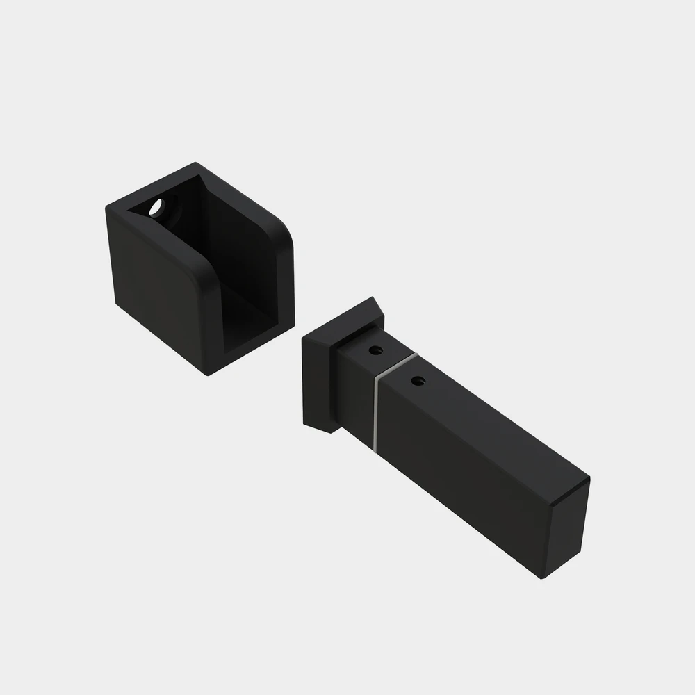 EASY LINK sistemos bėgelio sieninis laikiklis, juodas, K1002343N