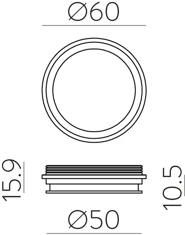 EASY LINK sistemos vertikalus sujungimas, baltas, K1002348B