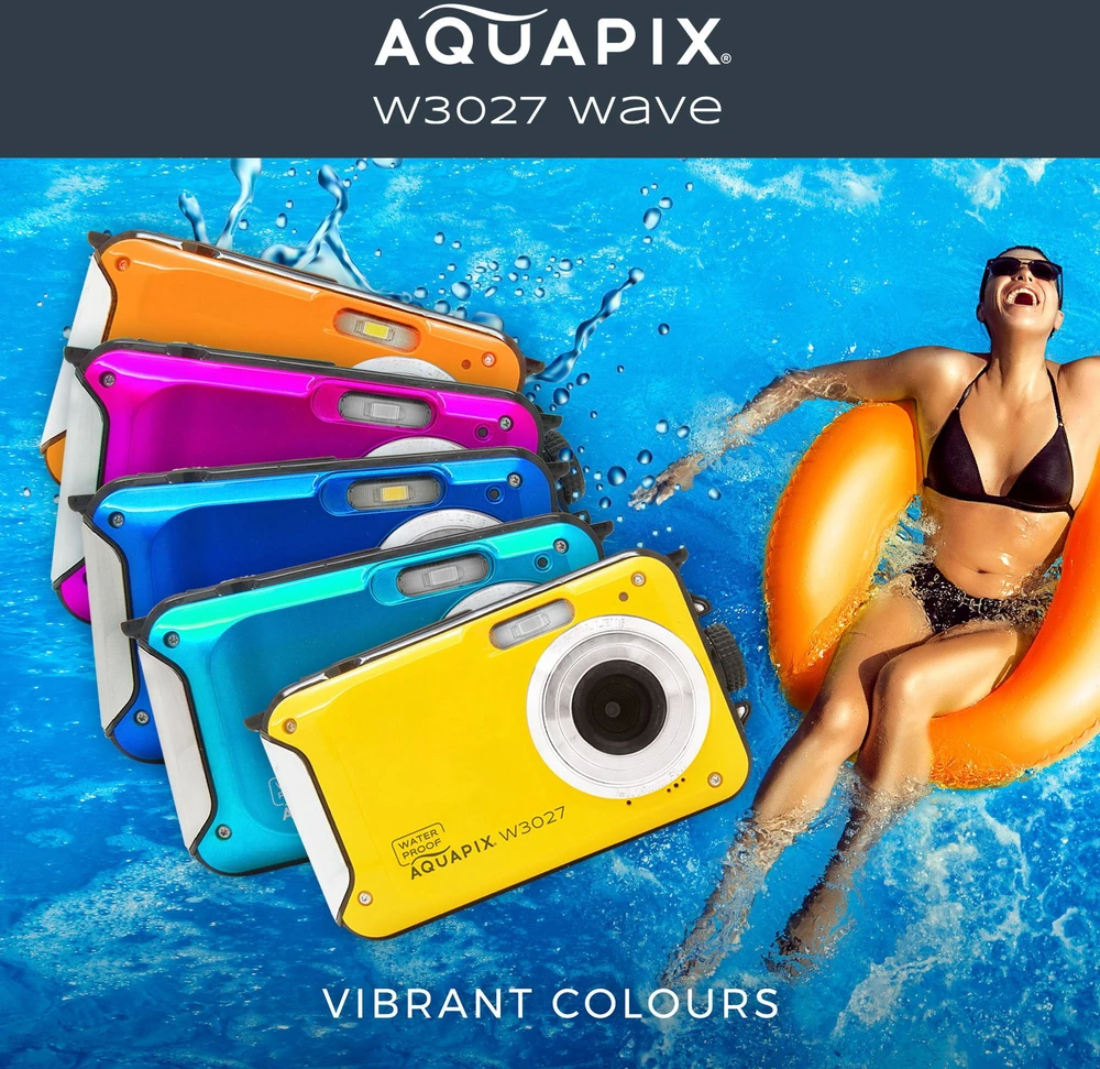 Easypix Aquapix W3027 vandeniui atspari kamera, IceBlue
