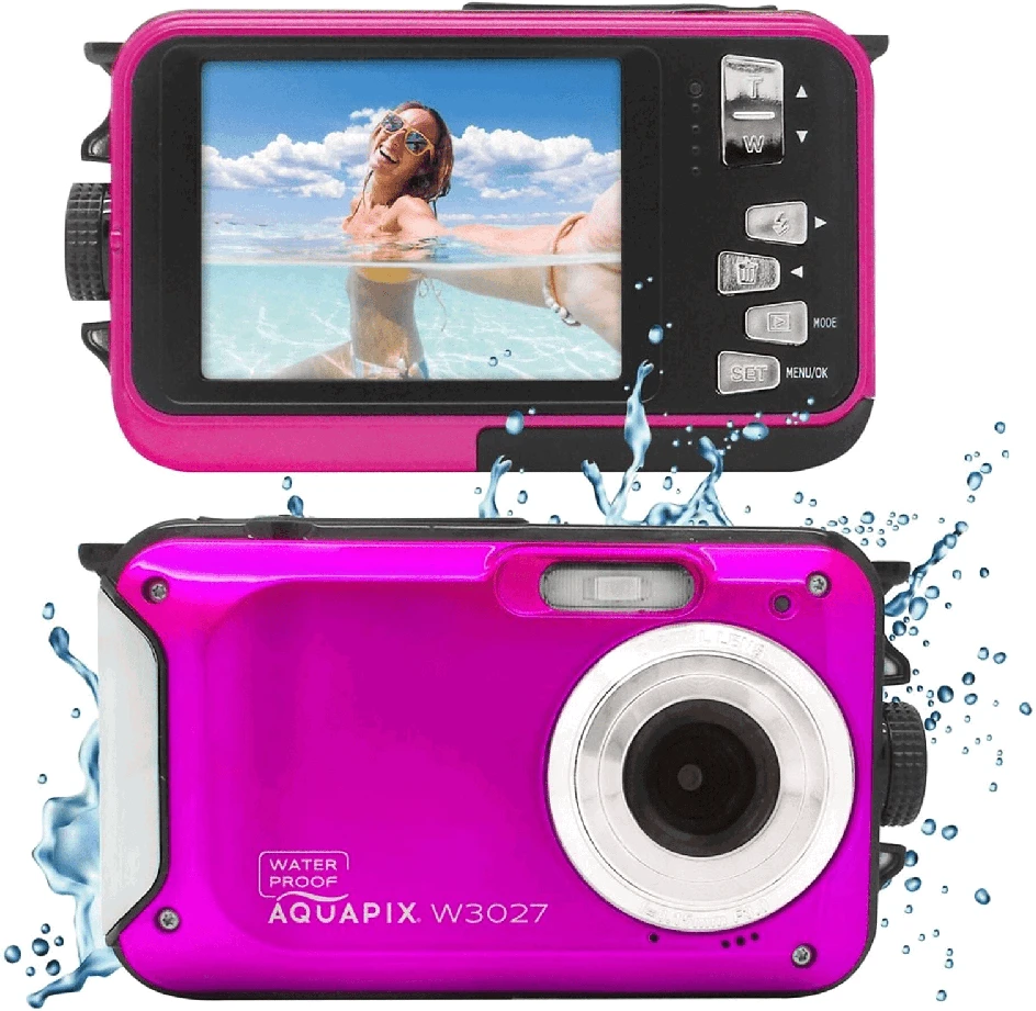 Easypix Aquapix W3027 Wave povandeninė kamera, rožinė