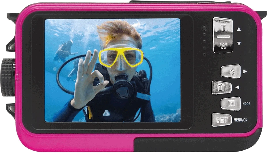 Easypix Aquapix W3027 Wave povandeninė kamera, rožinė