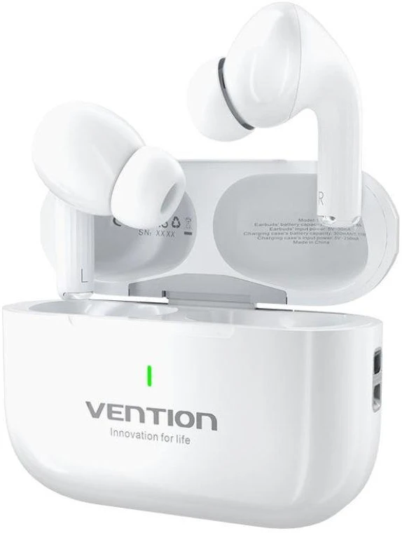 ECHO LITE E11 Bluetooth 5.4 HiFi TWS Belaidės ausinės Baltos