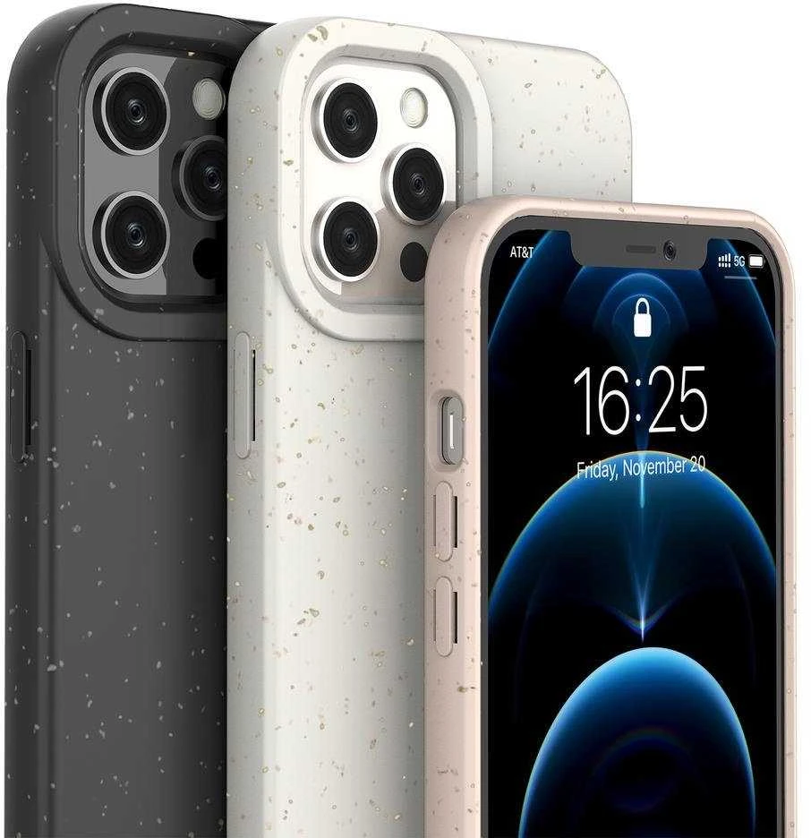 Hurtel Eco dėklas skirtas iPhone 12 Pro Max, geltonas