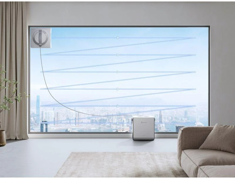 Langų valymo robotas Ecovacs Winbot W2 PRO OMNI, Baltas