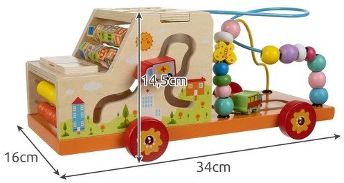 Wooden car sorter Kruzzel 22652