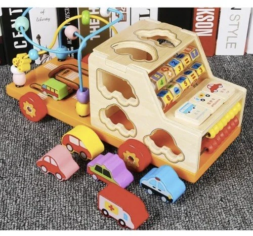 Wooden car sorter Kruzzel 22652