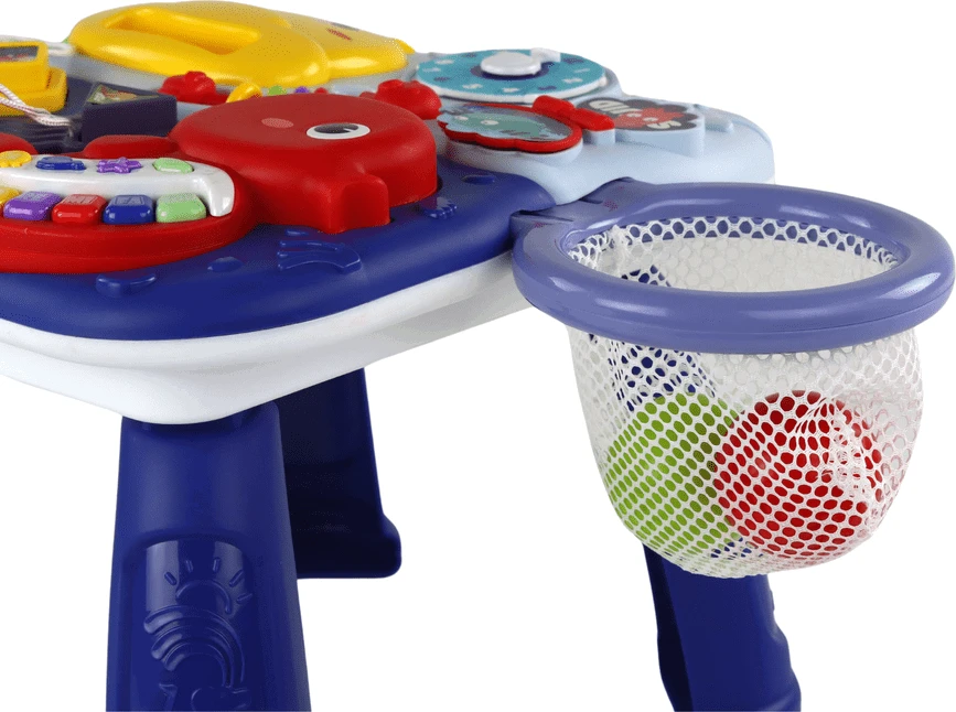 Edukacinis stalas 2in1 Sea Animals Basket Balls Lean Toys, mėlynas