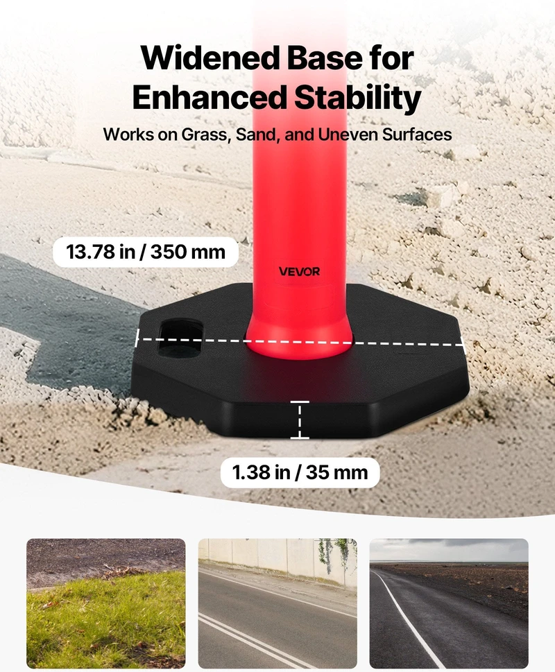 VEVOR 6 vnt. 1140 mm eismo stulpeliai su svoriu