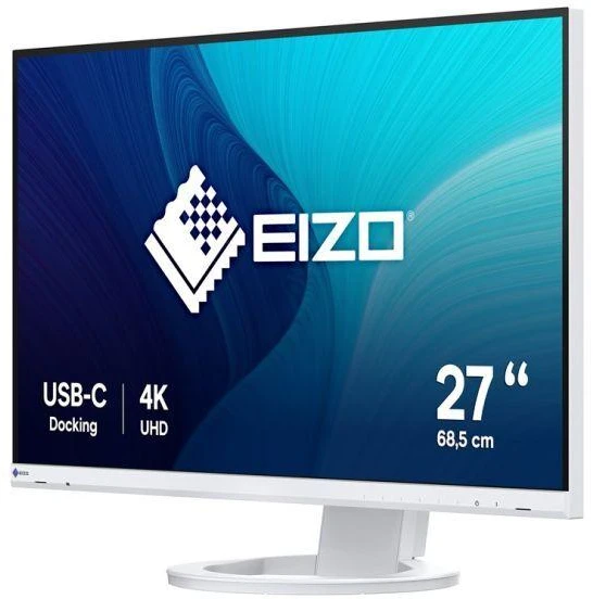 Monitorius EIZO FlexScan EV2740S-WT - IPS | 4K | USB-C PD 70W | 27"