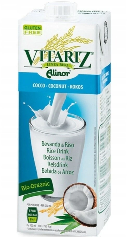 Ekologiškas kokosų ir ryžių gėrimas Vitariz, 1L