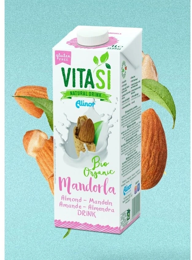 Polbioeco Ekologiškas migdolų gėrimas VITASI, UAT, 1 l LT-EKO-001