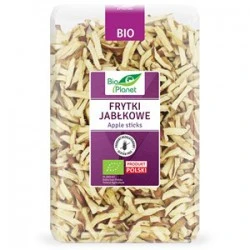 Grandininis pjūklas Ekologiškos džiovintos obuolių juostelės be glitimo BIO PLANET, 300g.