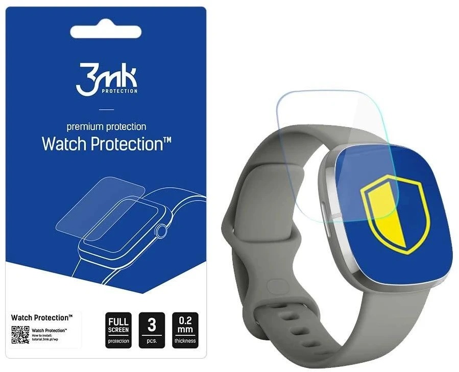 3Mk apsauga „Fitbit Sense“ – 3mk laikrodžio apsauga ARC
