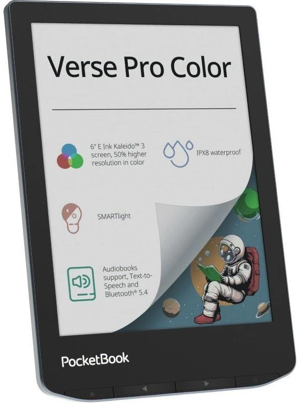 Elektroninė skaityklė PocketBook Verse Pro Color 16GB Wi-Fi Stormy Sea (PB634K3-1-WW)