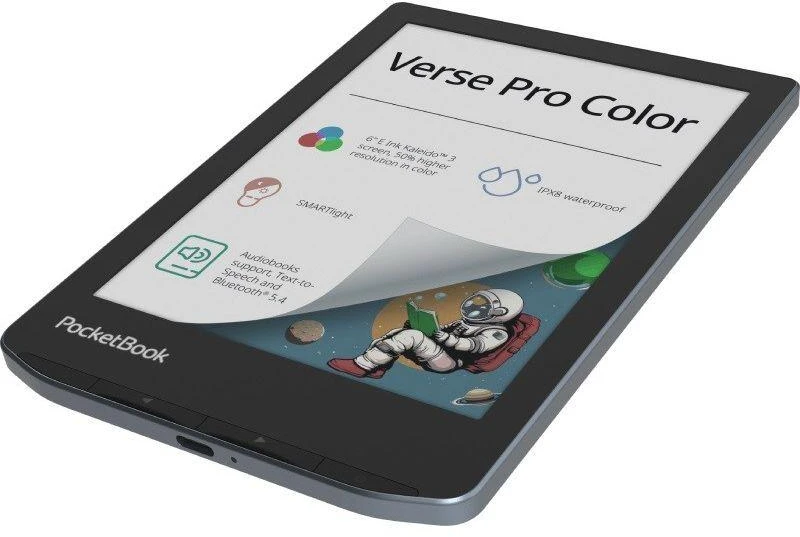 Elektroninė skaityklė PocketBook Verse Pro Color 16GB Wi-Fi Stormy Sea (PB634K3-1-WW)