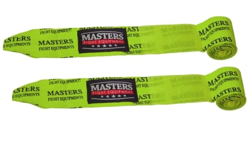 Elastiniai bokso bintai Masters, neoniniai
