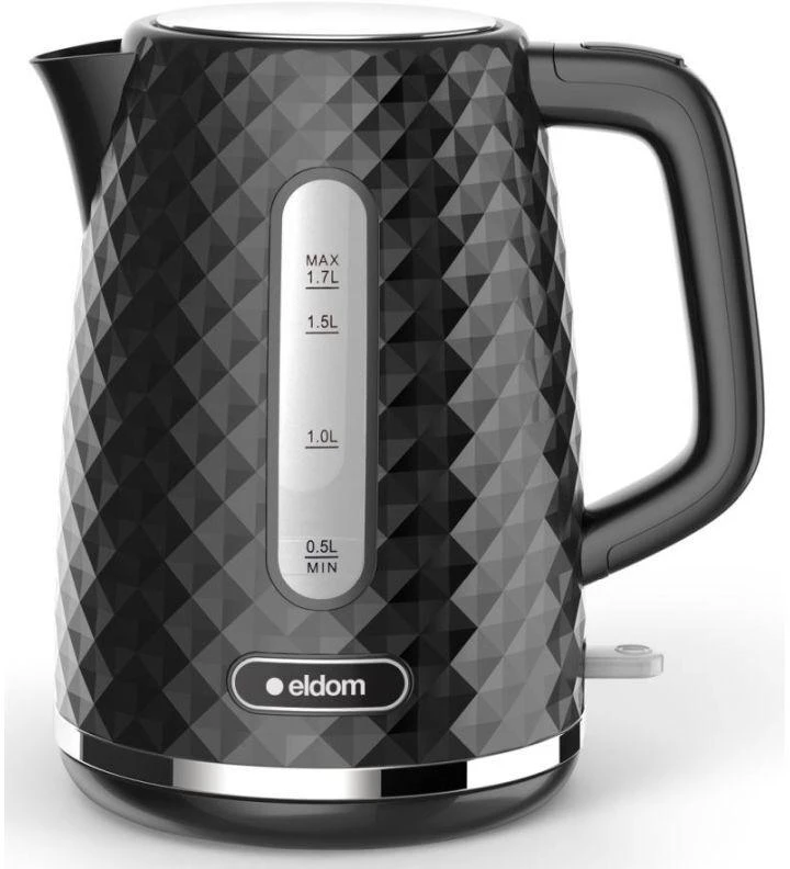 Elektrinis Virdulys - Eldom ELLI, Talpa 1,7 L, Galia 2200 W, Juodas