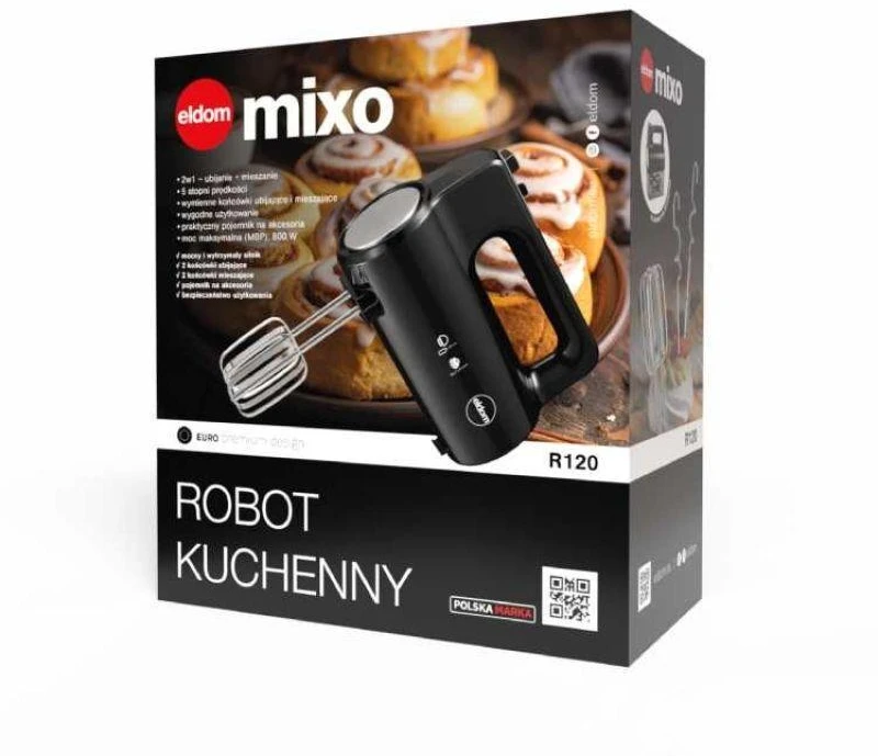 Plakiklis ELDOM R120 MIXO Kitchen Machine juodas