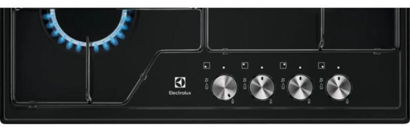 Plate gas Electrolux EGS6424K (4 fields, juodos spalvos)