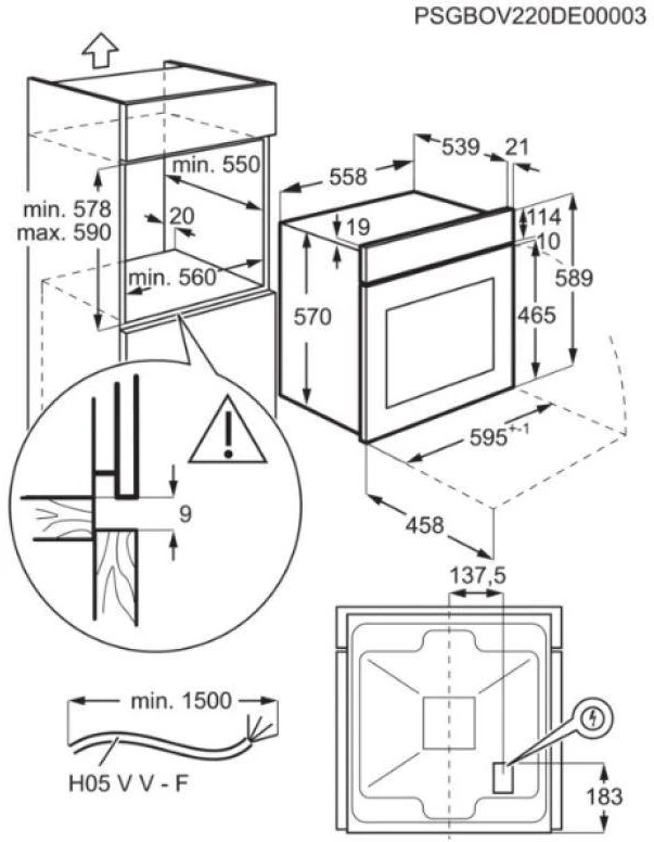 Orkaitė Electrolux EOF3H50BX