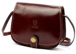 Moteriška odinė rankinė Florence ART. 882, kaštoninė, crossbody
