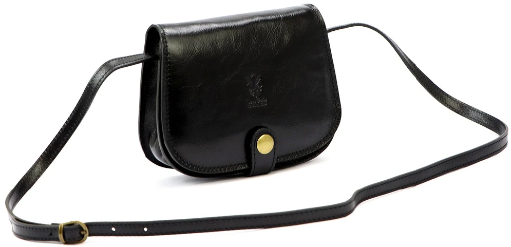 Moteriška odinė rankinė Florence ART. 882, juoda, crossbody