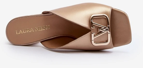 Elegantiški moteriški aukštakulniai sandalai Laura Messi 2771 Gold