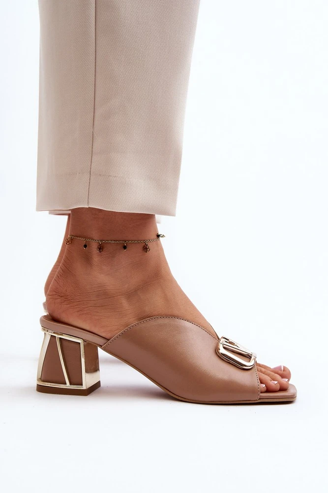 Elegantiški moteriški sandalai Laura Messi 2771 Smėlio spalvos