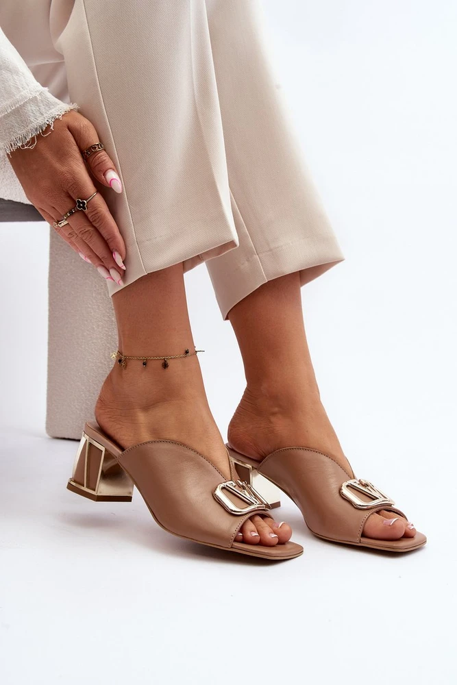 Elegantiški moteriški sandalai Laura Messi 2771 Smėlio spalvos
