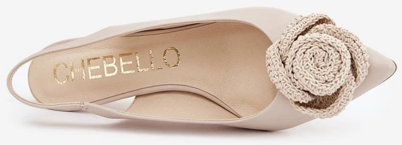 Elegantiški odiniai aukštakulniai smėlio spalvos CheBello