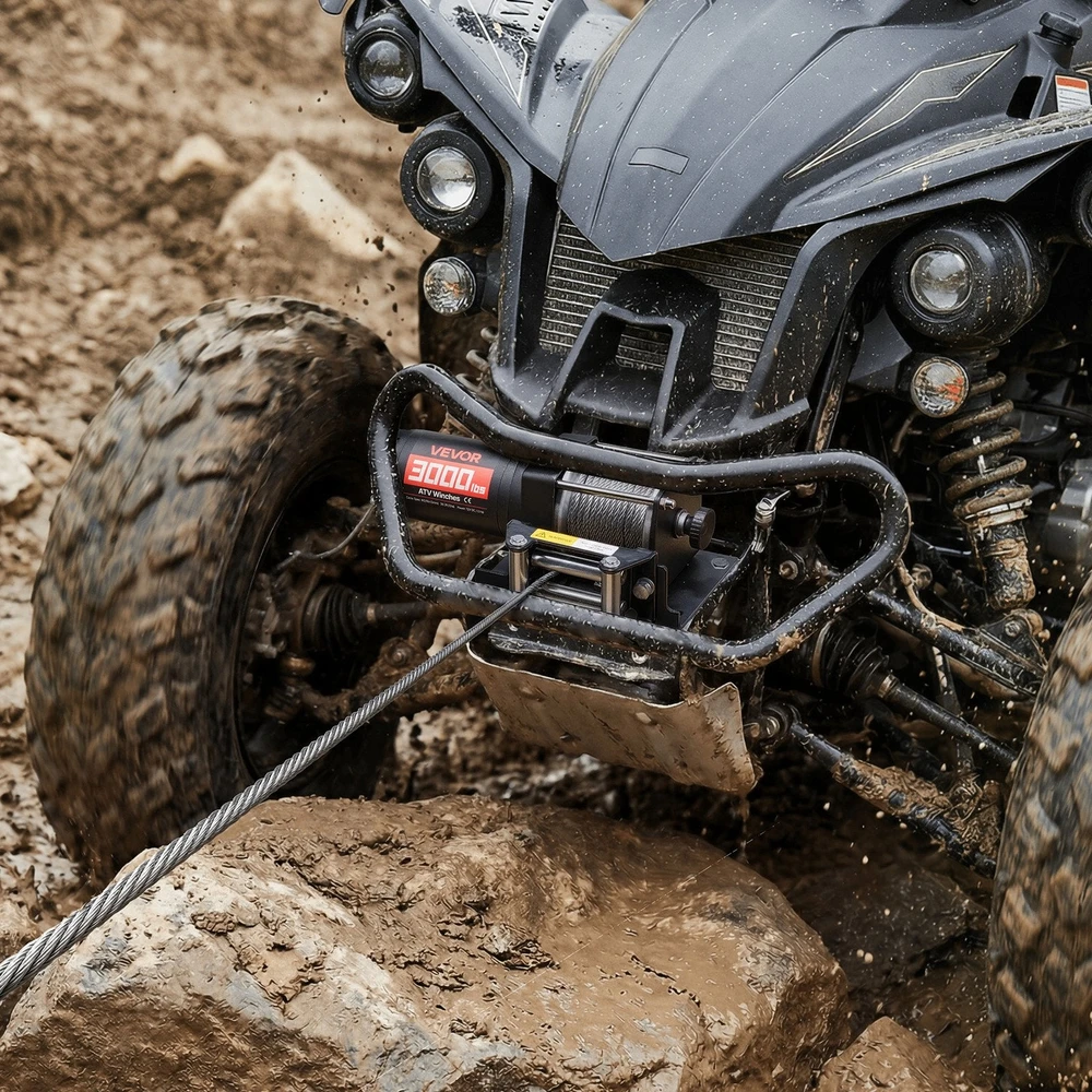 VEVOR 1360 kg elektrinis gervė 12V DC ATV/UTV