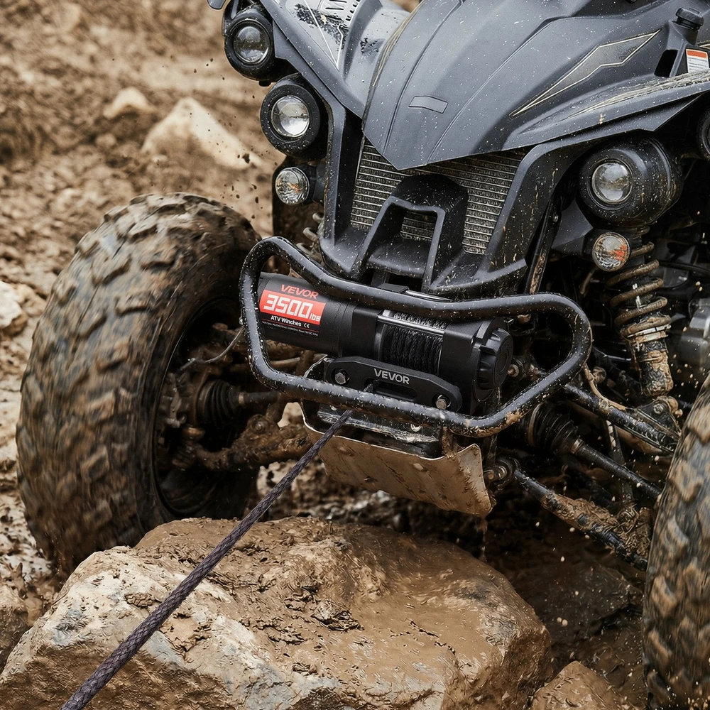 VEVOR 1587 kg elektros gervė ATV/UTV, 12V