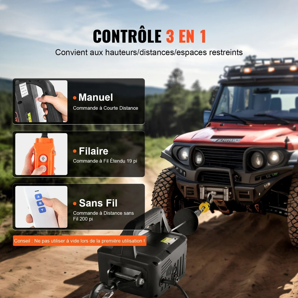 VEVOR 3-in-1 elektrinis kilnojamasis gervė