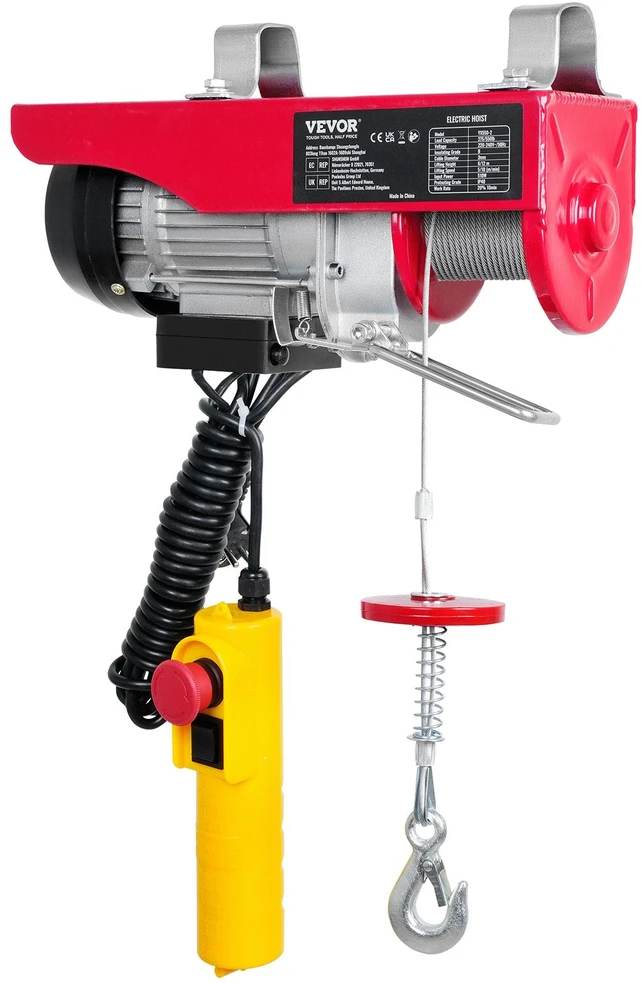 VEVOR Elektrinis keltuvas, 250 kg, 510W variklis