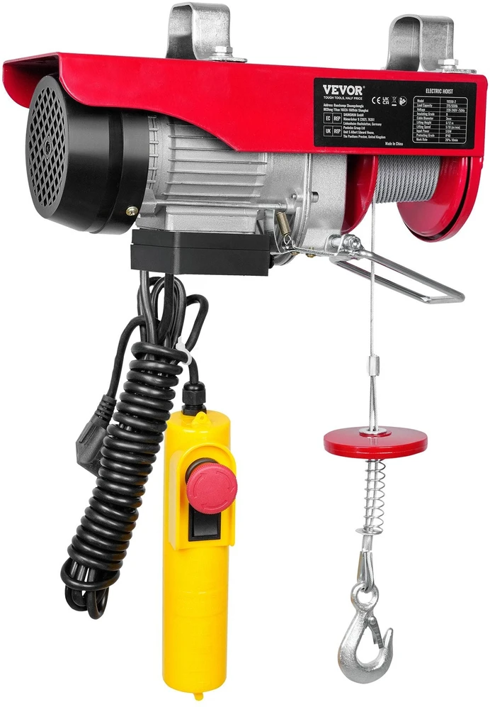 VEVOR Elektrinis keltuvas, 250 kg, 510W variklis