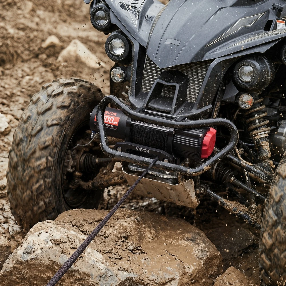 VEVOR 12V gervė ATV/UTV su sintetiniu lynu