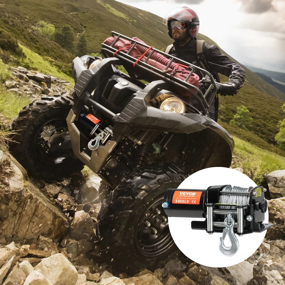 VEVOR Elektrinė gervė ATV UTV 1361 kg plieninė