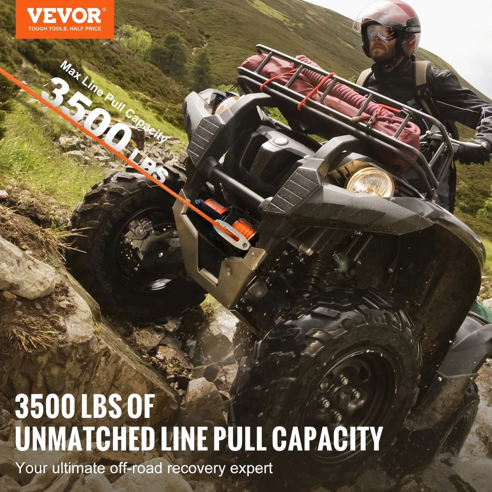 VEVOR Elektrinis suktukas ATV UTV 1588 kg