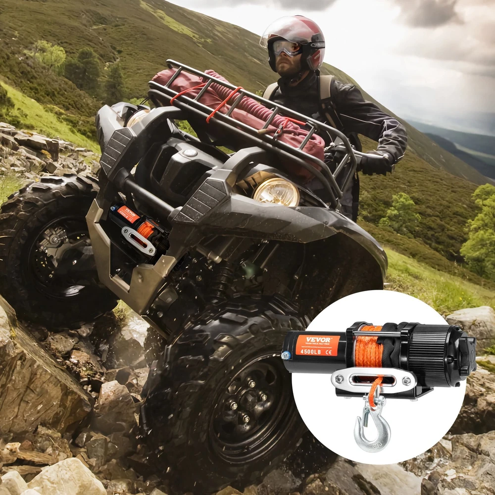 VEVOR Elektrinis gervė ATV UTV 2041 kg lynas
