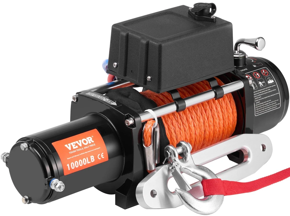 VEVOR Elektrinis gervės krovininis sunkvežimis 4536 kg su sintetiniu lynu