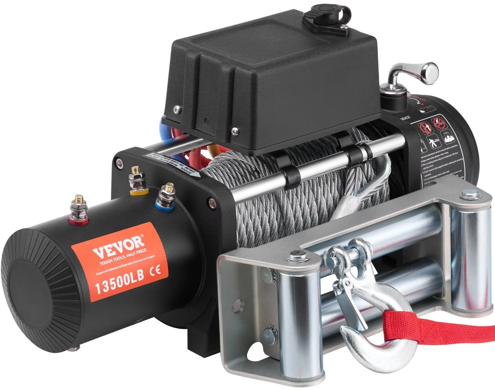 VEVOR Elektrinė gervė sunkvežimiui 6123 kg plieninė IP65