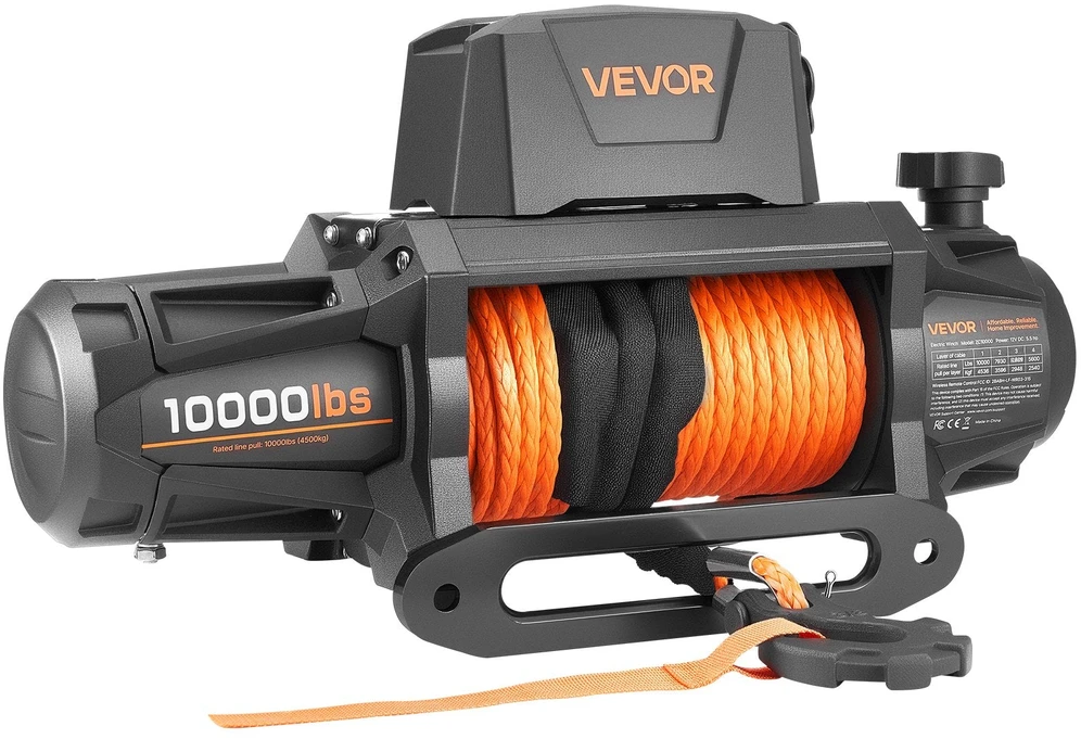 VEVOR Elektrinė gervė 4500 kg 12V DC su sintetine virve