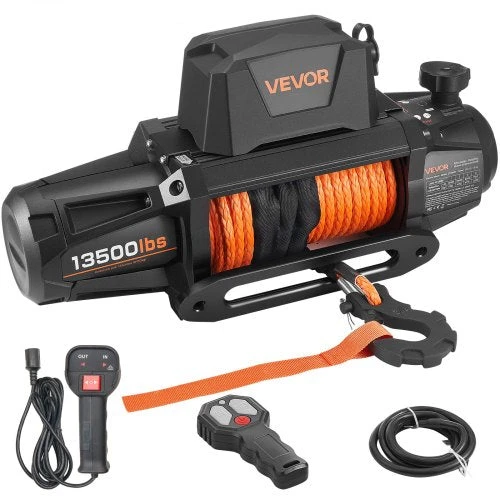 VEVOR Elektrinis gervė 6100 kg, 12V DC su sin. virve