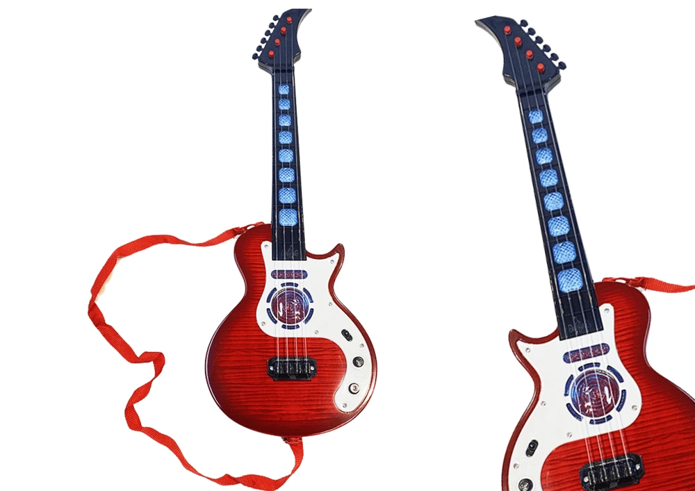 Lean Toys Vaikiška elektrinė gitara su šviesos efektais, 54x17.5x4.5 cm