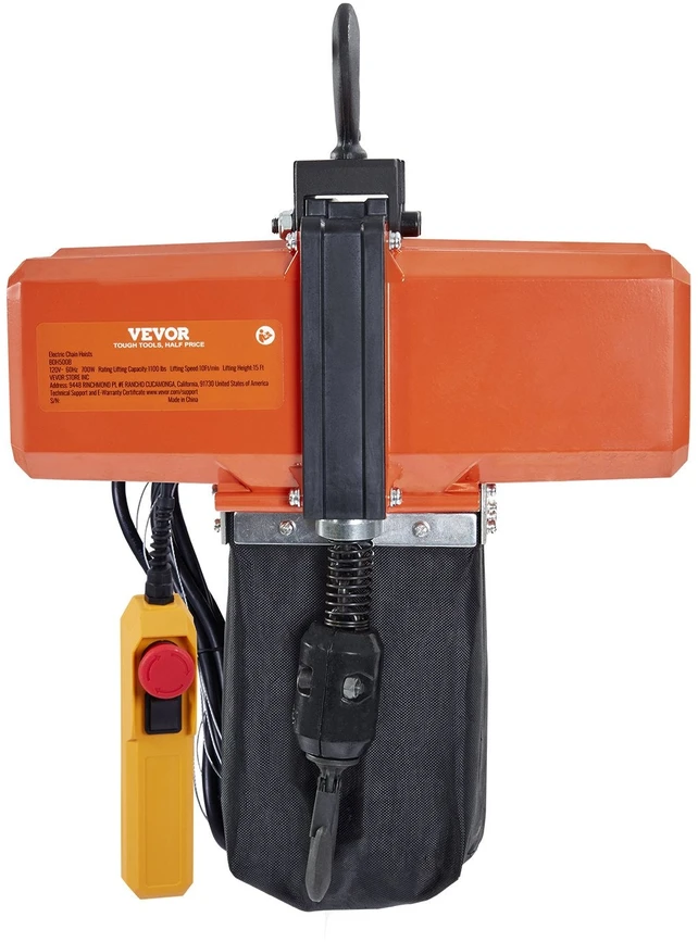 VEVOR Elektrinis grandininis keltuvas 499 kg, 4.5 m