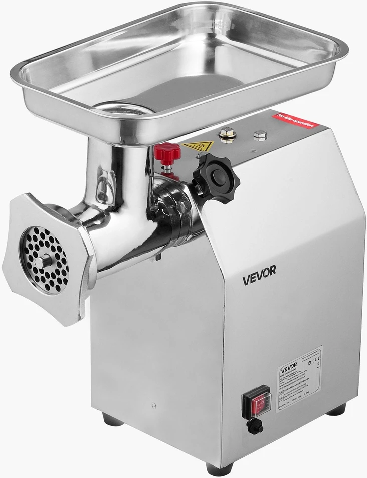 VEVOR Elektrinė mėsmalė ir dešrų kimštuvė 4,2kg/min virtuvei