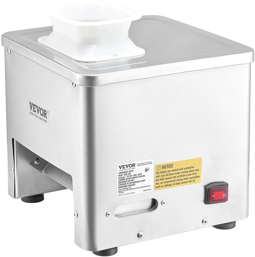 VEVOR 550W elektrinis mėsos pjaustytuvas