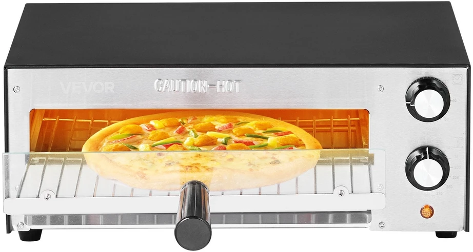 Elektrinė krosnelė VEVOR Elektrinė stalviršio orkaitė picai 12 colių 1450W